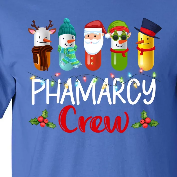 Pharmacy Crew Santa Reindeer Pharmacist Technician Christmas Meaningful Gift Tall T-Shirt