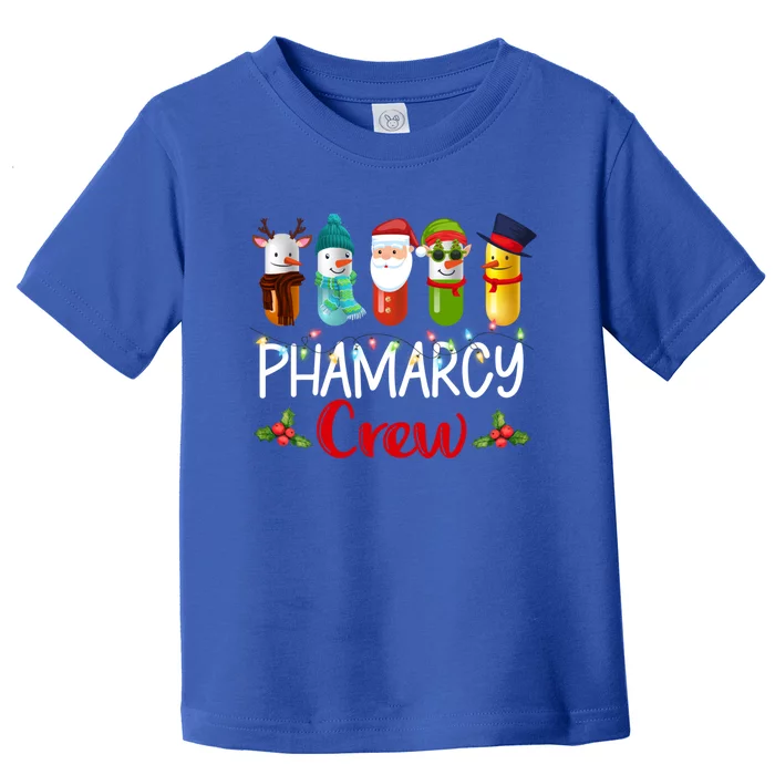 Pharmacy Crew Santa Reindeer Pharmacist Technician Christmas Meaningful Gift Toddler T-Shirt