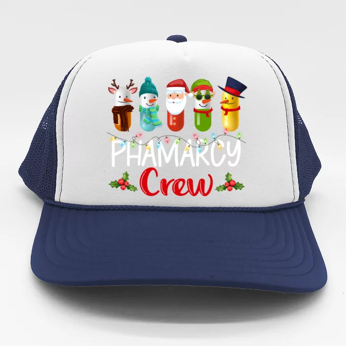 Pharmacy Crew Santa Reindeer Pharmacist Technician Christmas Meaningful Gift Trucker Hat