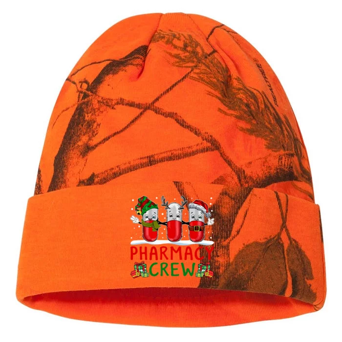 Pharmacy Crew Santa Xmas Pharmacy Tech Christmas Pajama Gift Kati - 12in Camo Beanie