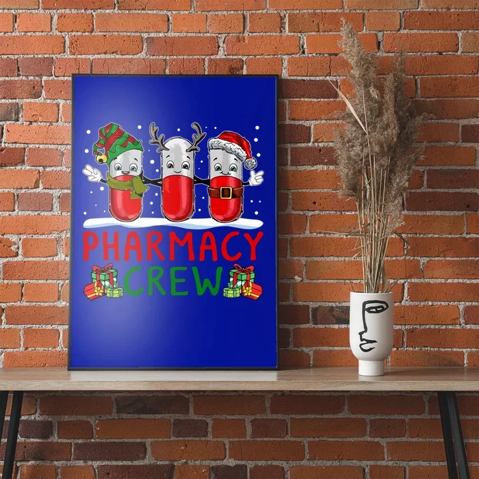 Pharmacy Crew Santa Xmas Pharmacy Tech Christmas Pajama Gift Poster