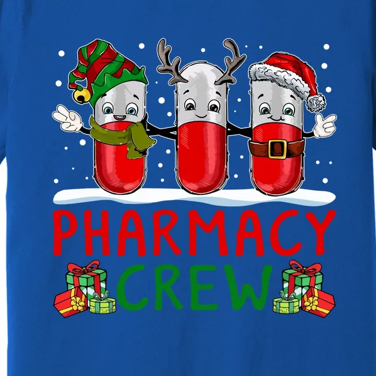 Pharmacy Crew Santa Xmas Pharmacy Tech Christmas Pajama Gift Premium T-Shirt