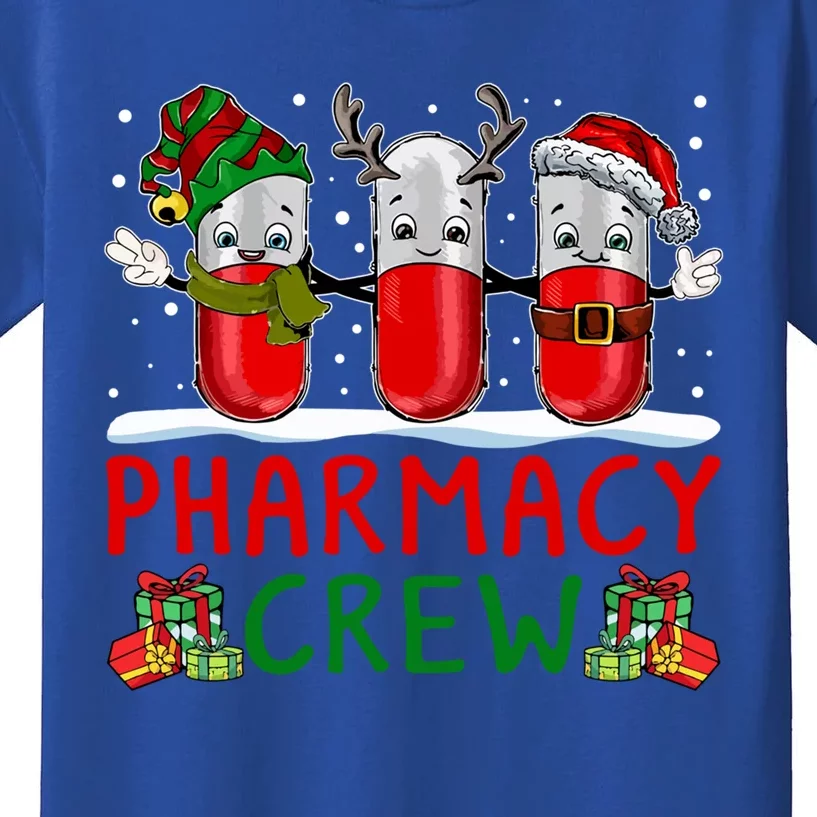 Pharmacy Crew Santa Xmas Pharmacy Tech Christmas Pajama Gift Kids T-Shirt