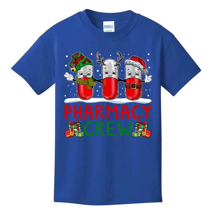 Pharmacy Crew Santa Xmas Pharmacy Tech Christmas Pajama Gift Kids T-Shirt