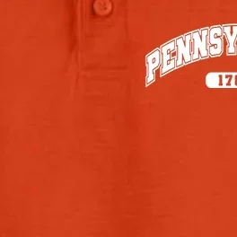 Pennsylvania Collegiate Style 1787 Dry Zone Grid Performance Polo