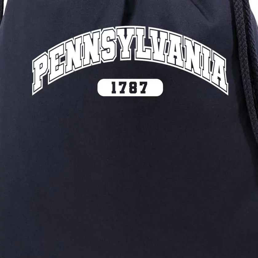 Pennsylvania Collegiate Style 1787 Drawstring Bag