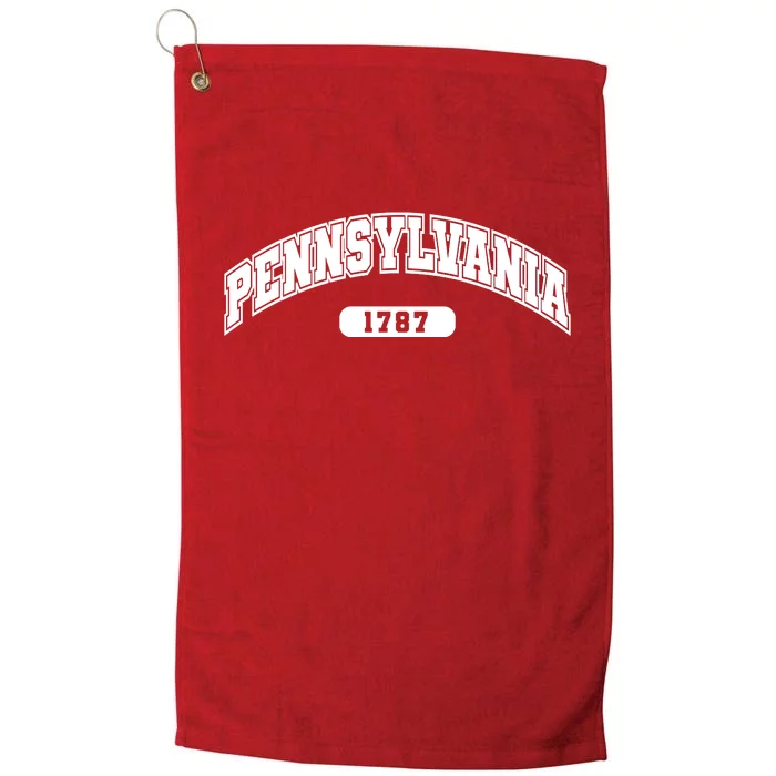 Pennsylvania Collegiate Style 1787 Platinum Collection Golf Towel