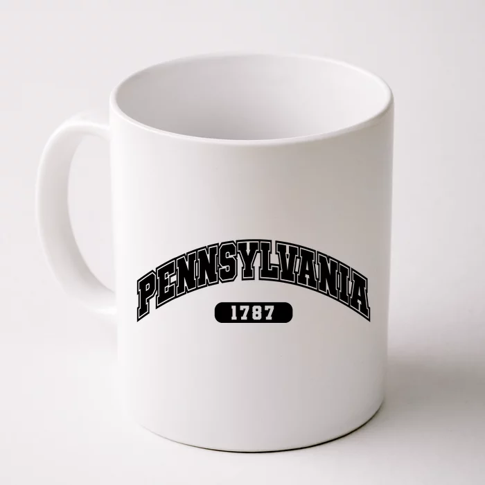 Pennsylvania Collegiate Style 1787 Front & Back Coffee Mug