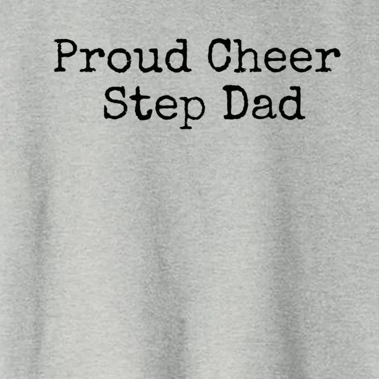 Proud Cheer Step Dad Gift Women's Crop Top Tee