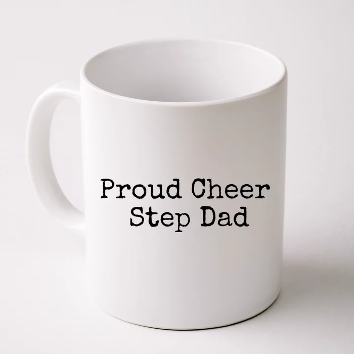 Proud Cheer Step Dad Gift Front & Back Coffee Mug