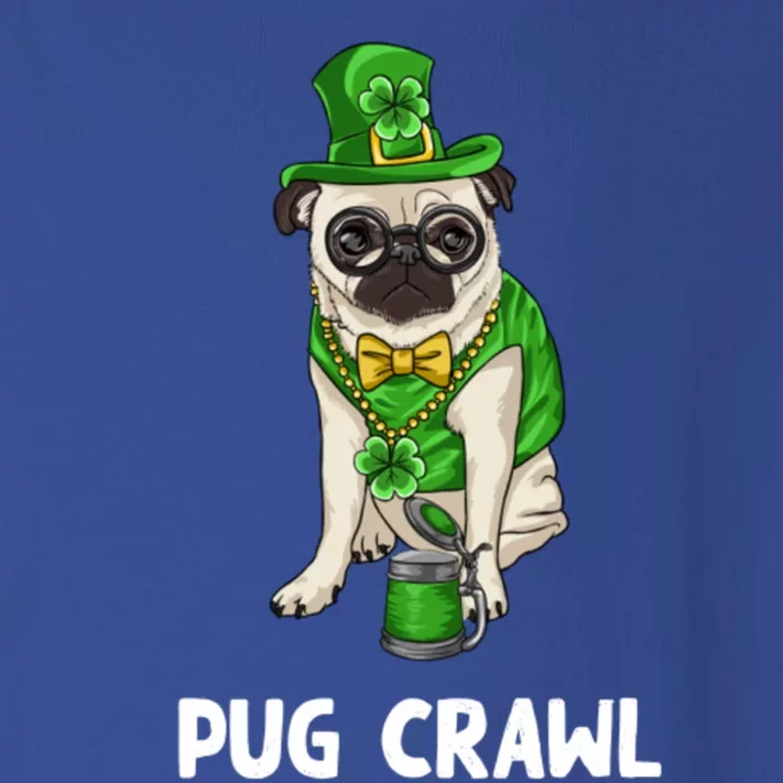 Pug Crawl St Patrick's Day Ing Bar Bartender Funny Cool Gift Toddler Long Sleeve Shirt