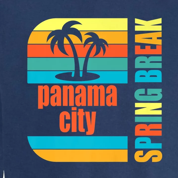 Panama City Spring Break High School Retro Beach Graphic  Premium Garment-Dyed Sweatshirt