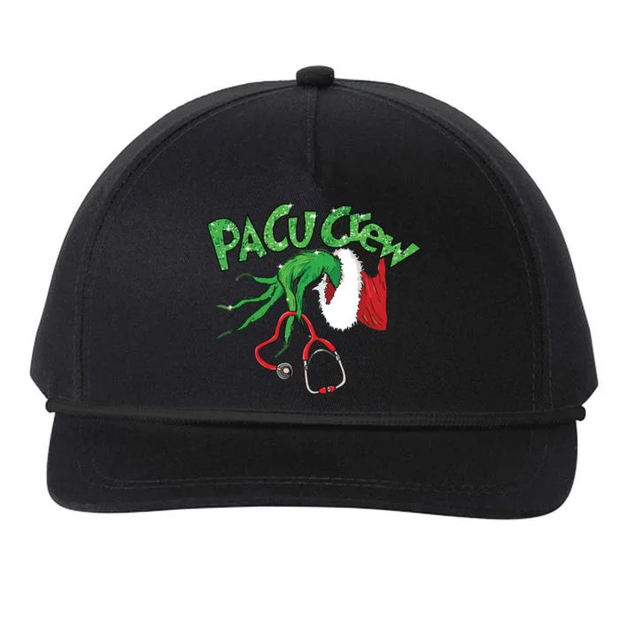 Pacu Crew Stethoscope Christmas Xmas Nurse Nursing Pajamas Snapback Five-Panel Rope Hat