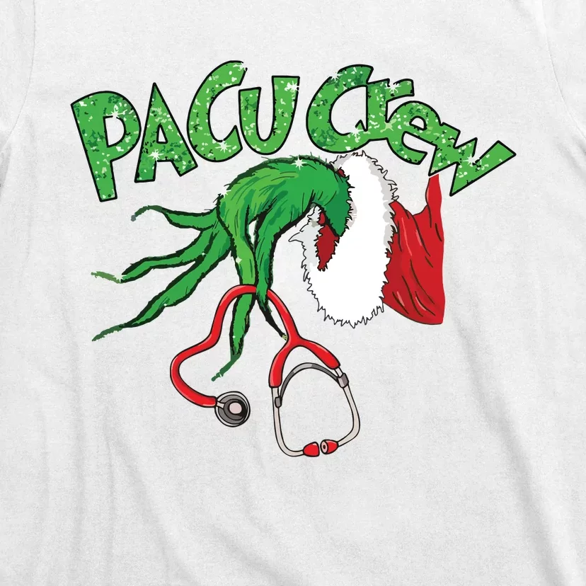 Pacu Crew Stethoscope Christmas Xmas Nurse Nursing Pajamas T-Shirt