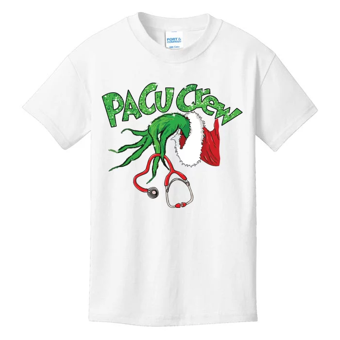 Pacu Crew Stethoscope Christmas Xmas Nurse Nursing Pajamas Kids T-Shirt