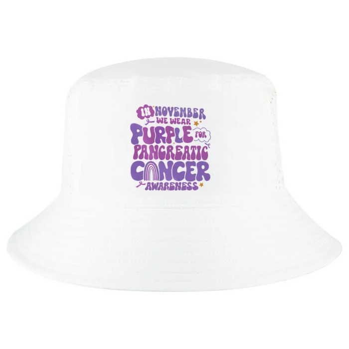 Pancreatic Cancer Support In November We Wear Purple Cool Comfort Performance Bucket Hat