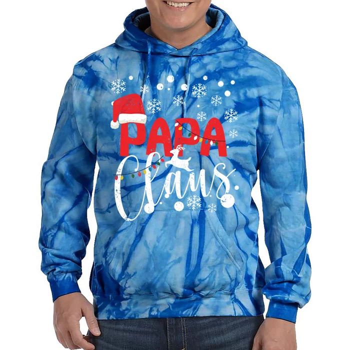 Papa Claus Santa Matching Family Christmas Pajamas Xmas Dad Great Gift Tie Dye Hoodie