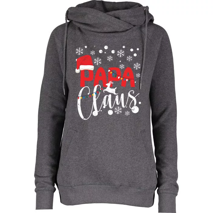 Papa Claus Santa Matching Family Christmas Pajamas Xmas Dad Great Gift Womens Funnel Neck Pullover Hood