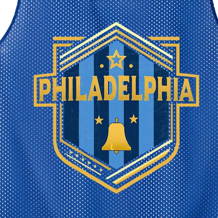 PHILADELPHIA  City Shield Badge  DESIGNER EDITION Mesh Reversible Basketball Jersey Tank