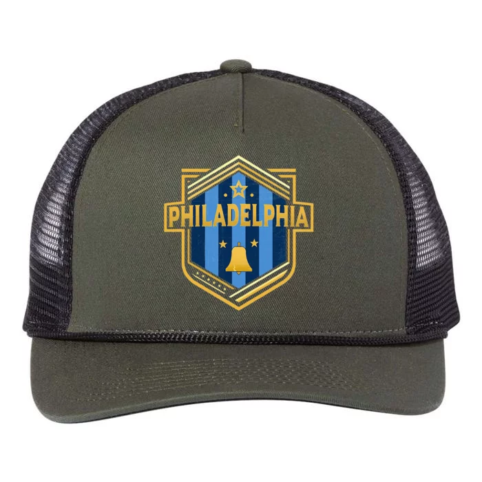 PHILADELPHIA  City Shield Badge  DESIGNER EDITION Retro Rope Trucker Hat Cap