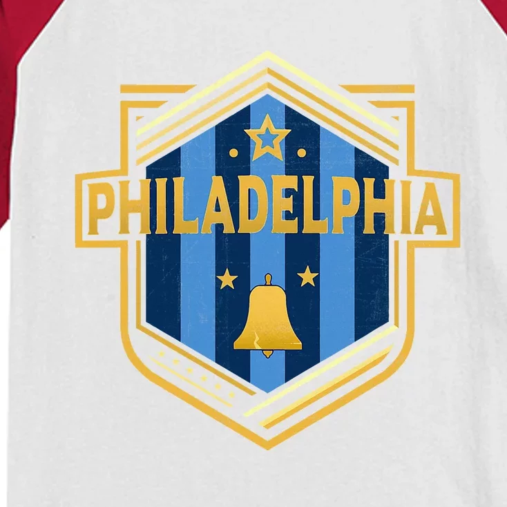 PHILADELPHIA  City Shield Badge  DESIGNER EDITION Kids Colorblock Raglan Jersey