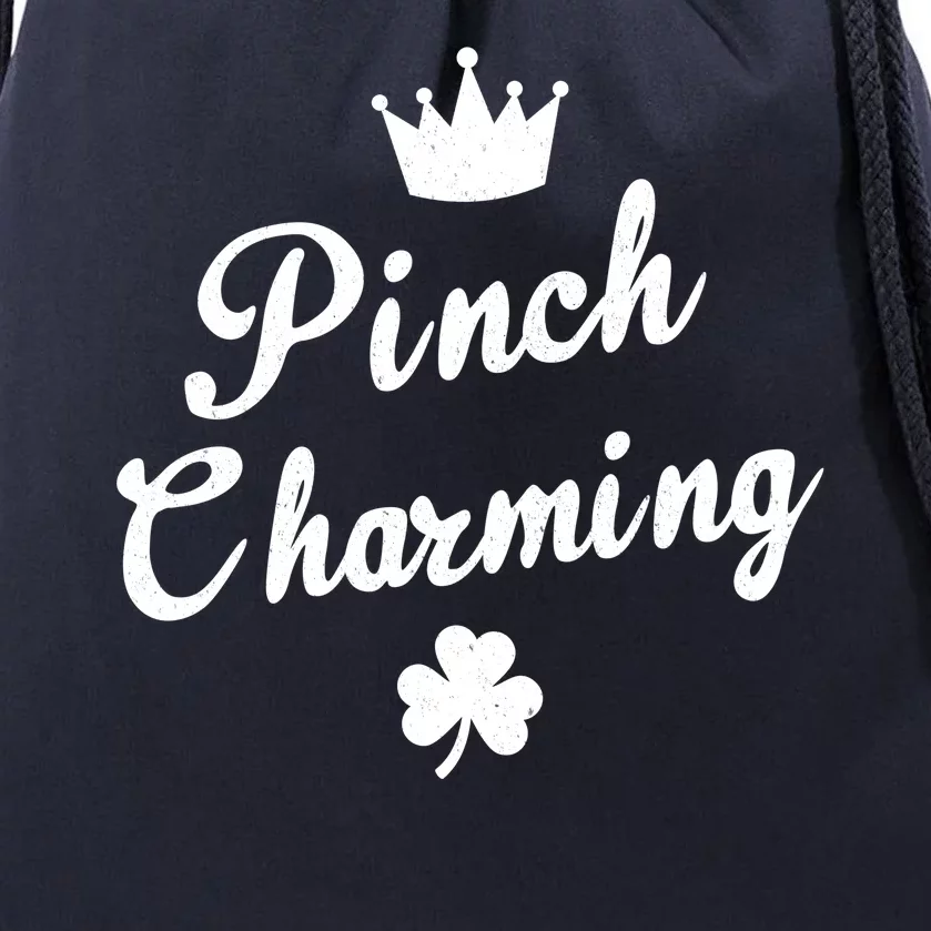 Pinch Charming St Patricks Day Drawstring Bag