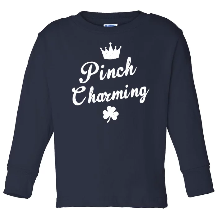 Pinch Charming St Patricks Day Toddler Long Sleeve Shirt