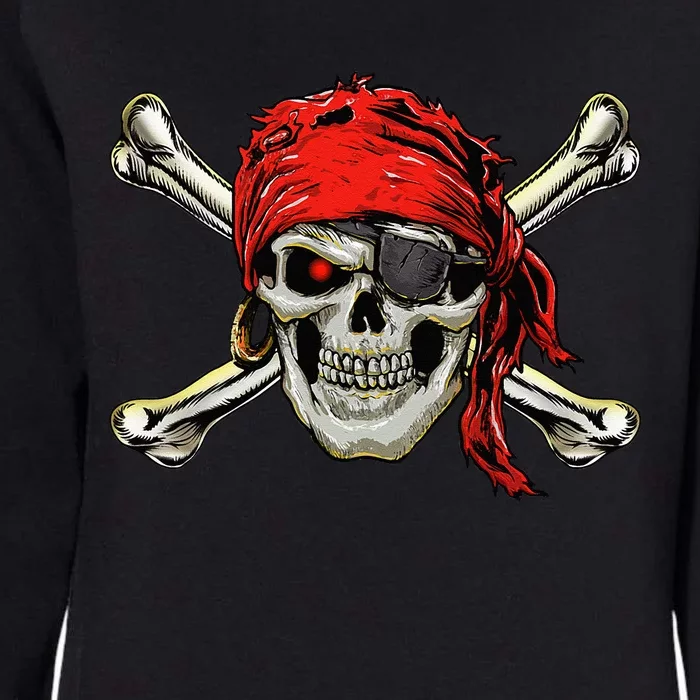 Pirate Costume Skull And Crossbones Jolly Roger Pirate Womens California Wash Sweatshirt