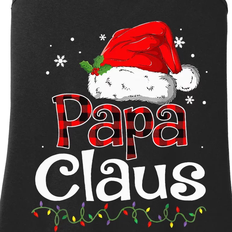 Papa Claus Santa Funny Christmas Pajama Matching Family Ladies Essential Tank