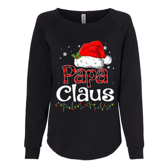 Papa Claus Santa Funny Christmas Pajama Matching Family Womens California Wash Sweatshirt