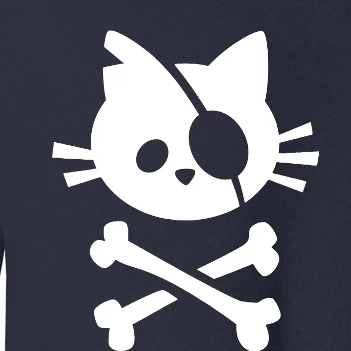 Pirate Cat Skull Cat Toddler Sweatshirt