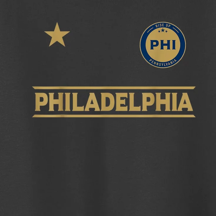 Philadelphia City Star Designer Badge Toddler T-Shirt