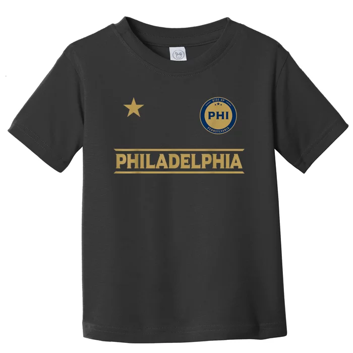 Philadelphia City Star Designer Badge Toddler T-Shirt