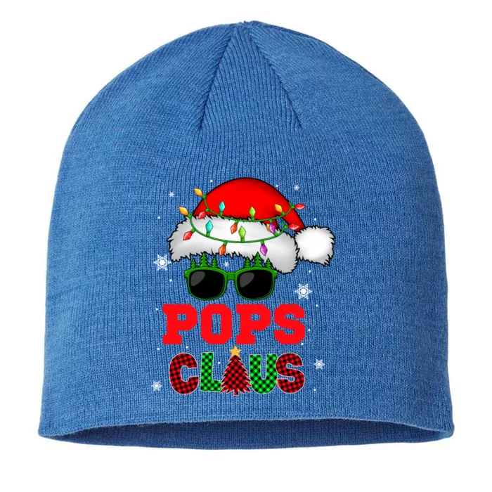 Pops Christmas Santa Xmas Santa Hat Sunglasses Family Cool Gift 8 1/2in Sustainable Knit Beanie