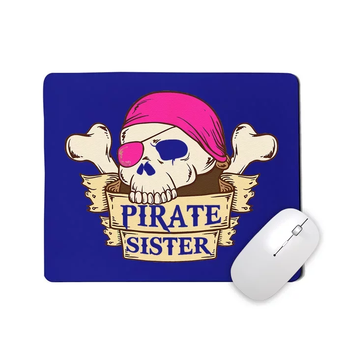 Pirate Captain Sister Halloween Pirate Sister Mousepad