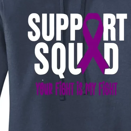 Pancreatic Cancer Support Squad Pancreatic Cancer Awareness Gift Women's Pullover Hoodie