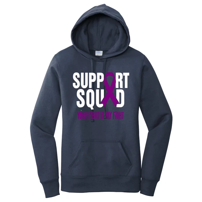 Pancreatic Cancer Support Squad Pancreatic Cancer Awareness Gift Women's Pullover Hoodie