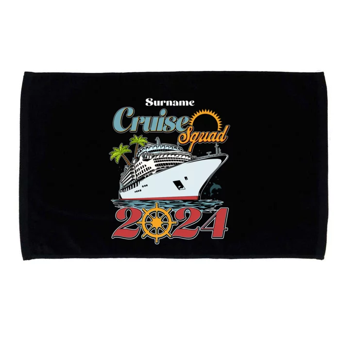 Personalized Cruise Squad Vacation Custom Name 2024 Microfiber Hand Towel