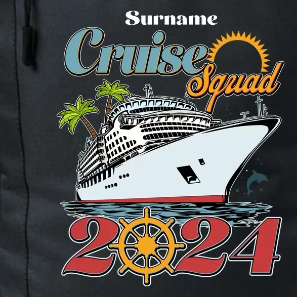 Personalized Cruise Squad Vacation Custom Name 2024 Daily Commute Backpack