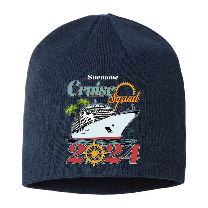 Personalized Cruise Squad Vacation Custom Name 2024 8 1/2in Sustainable Knit Beanie