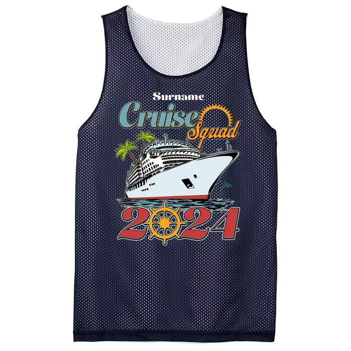 Personalized Cruise Squad Vacation Custom Name 2024 Mesh Reversible Basketball Jersey Tank