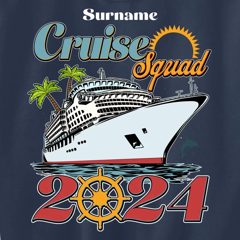 Personalized Cruise Squad Vacation Custom Name 2024 Kids Sweatshirt