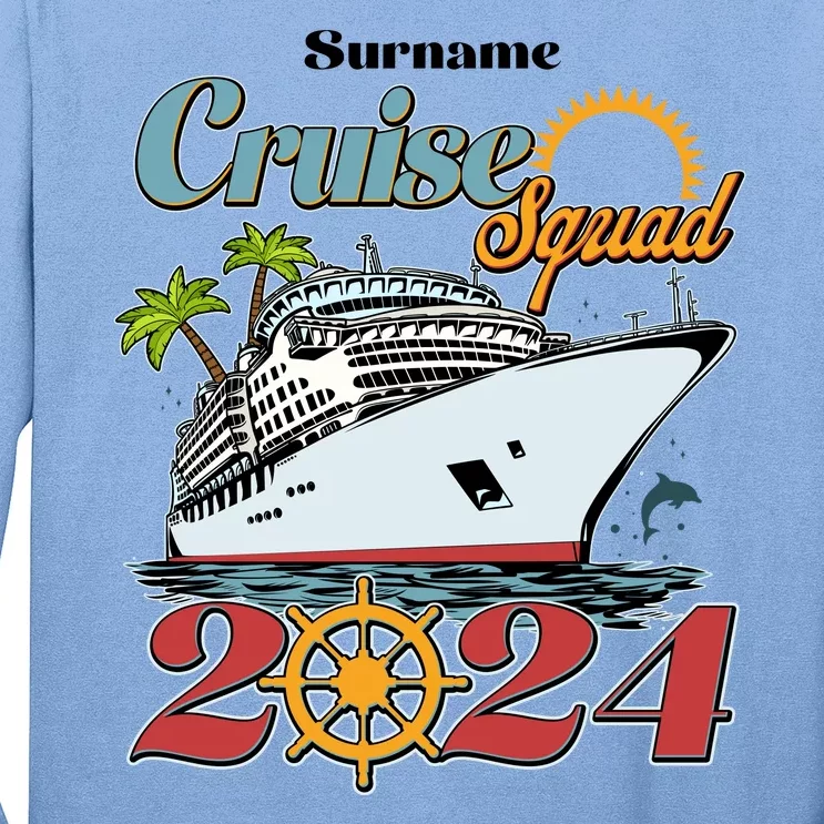 Personalized Cruise Squad Vacation Custom Name 2024 Long Sleeve Shirt