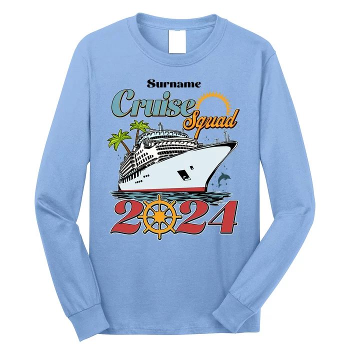 Personalized Cruise Squad Vacation Custom Name 2024 Long Sleeve Shirt