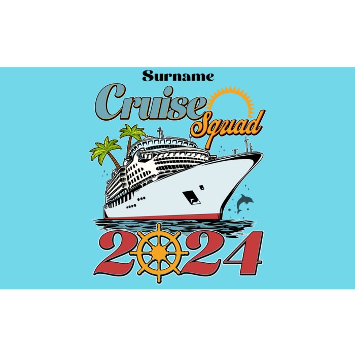 Personalized Cruise Squad Vacation Custom Name 2024 Bumper Sticker