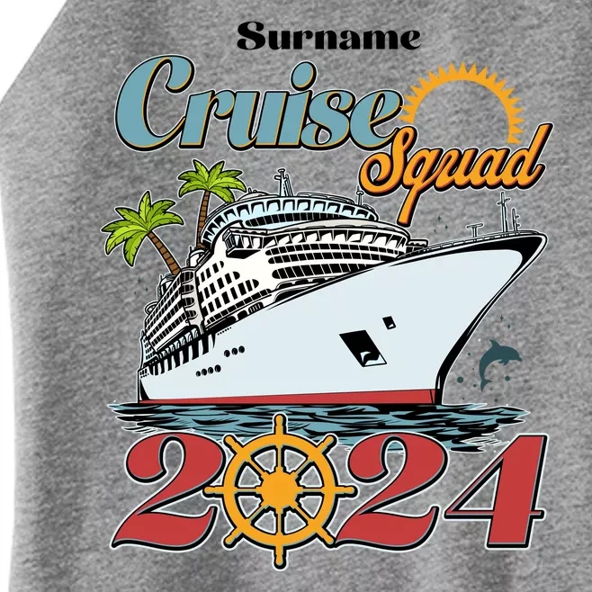 Personalized Cruise Squad Vacation Custom Name 2024 Women’s Perfect Tri Rocker Tank