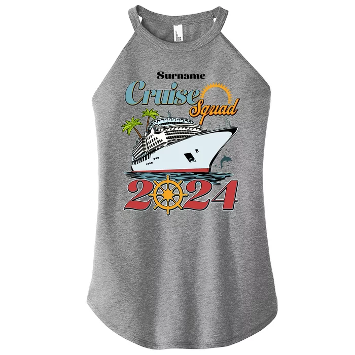 Personalized Cruise Squad Vacation Custom Name 2024 Women’s Perfect Tri Rocker Tank