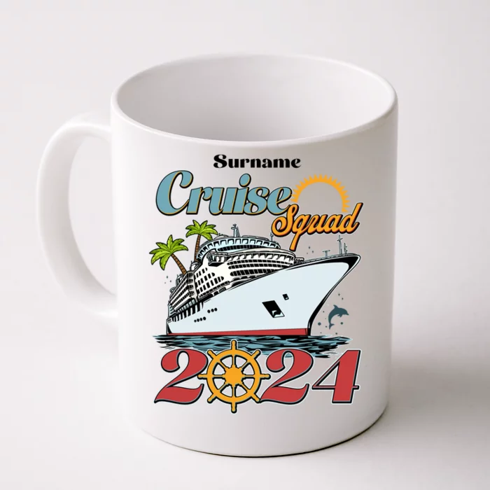 Personalized Cruise Squad Vacation Custom Name 2024 Front & Back Coffee Mug