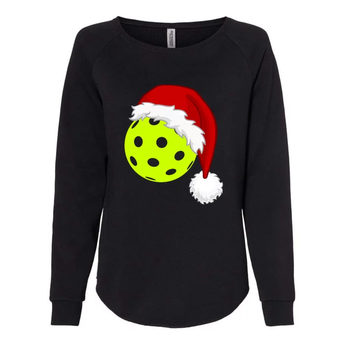 Pickleball Christmas Sana Hat Womens California Wash Sweatshirt