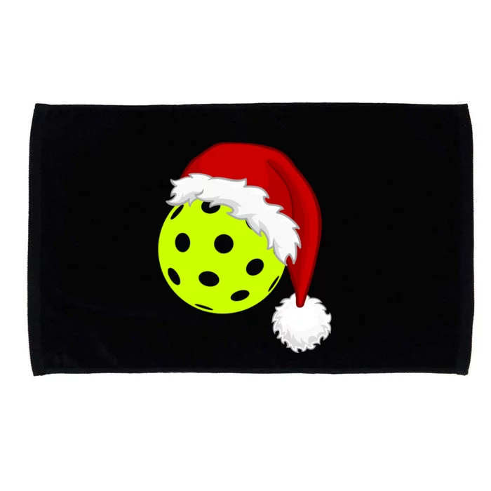 Pickleball Christmas Sana Hat Microfiber Hand Towel